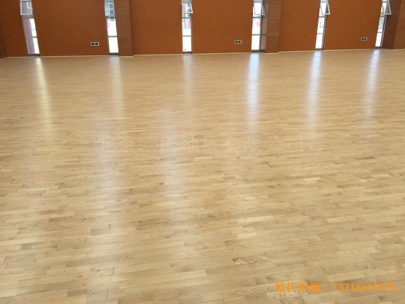 山西晉中榆次區(qū)寇村小學運動館運動地板施工案例2