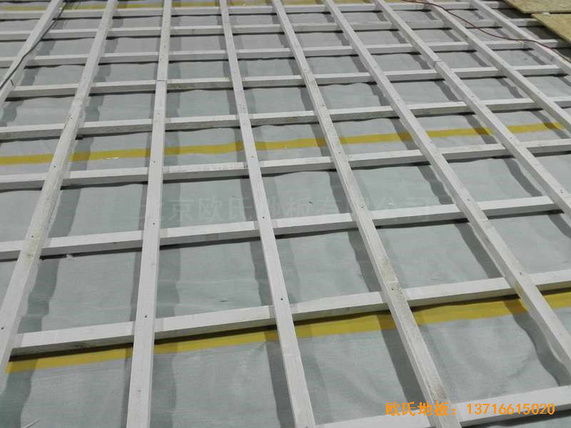 江蘇農(nóng)貿(mào)市場(chǎng)體育館體育地板施工案例1