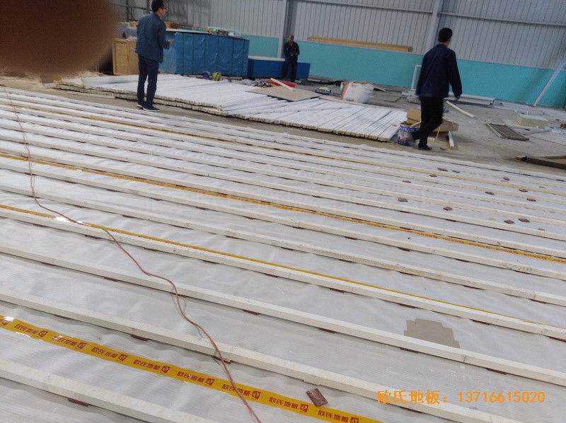 江西運動木地板鋪設案例1