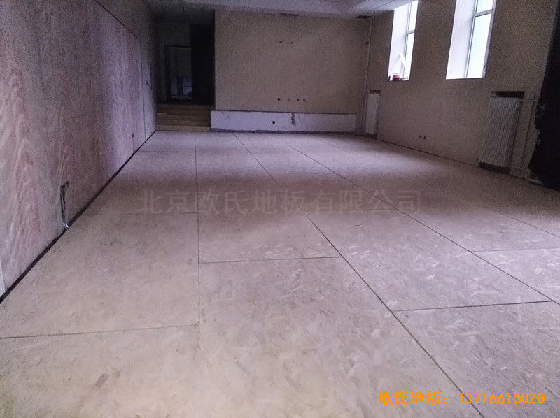北京朝陽運(yùn)動館體育地板鋪設(shè)案例3