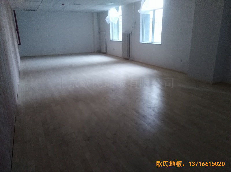 北京朝陽運(yùn)動館體育地板鋪設(shè)案例4