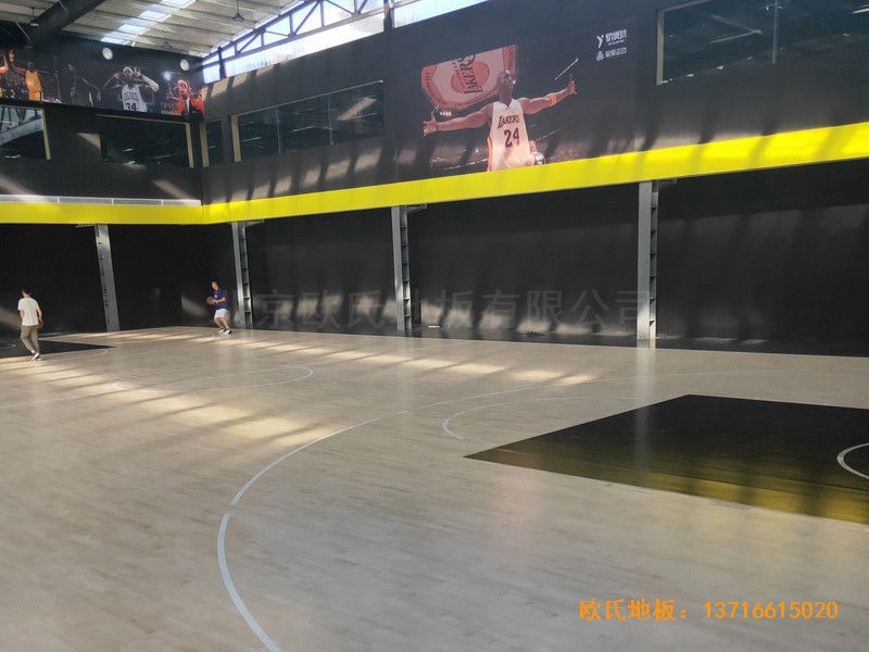 南陽體育籃球俱樂部運動地板鋪設(shè)案例3